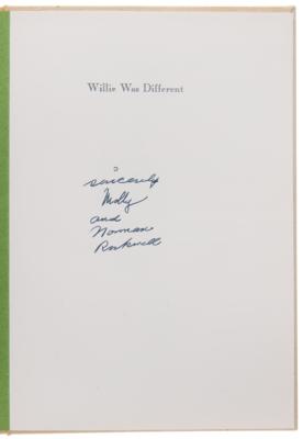 Lot #604 Norman Rockwell Signed Book - Willie Was Different - Image 4