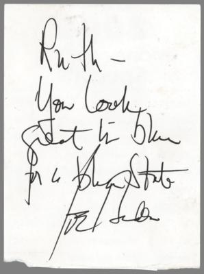 Lot #108 Joe Biden Signature: "You look great in blue for a blue state" - Image 1