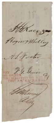 Lot #22 Martin Van Buren Signed Check - Image 2