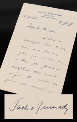 Lot #72 John F. Kennedy Autograph Letter Signed to a Boston Women's Club Organizer (1946) - Image 1