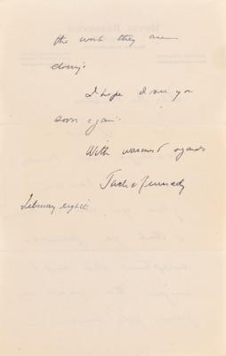 Lot #72 John F. Kennedy Autograph Letter Signed to a Boston Women's Club Organizer (1946) - Image 3