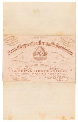 Lot #340 Brigham Young Letter Signed - Image 2