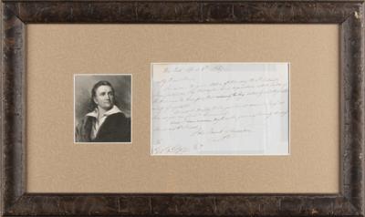 Lot #578 John J. Audubon Autograph Letter Signed,