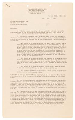 Lot #764 Marilyn Monroe Early Television Contract, Signed on the Brink of Superstardom - Image 2