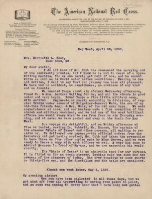 Lot #363 Clara Barton Typed Letter Signed on