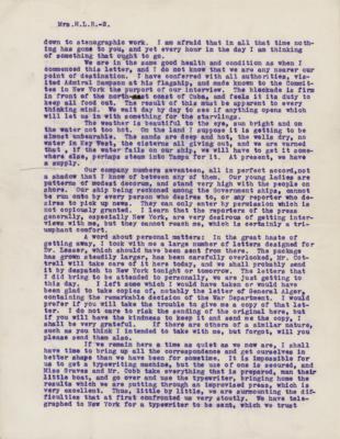 Lot #363 Clara Barton Typed Letter Signed on Efforts to Relieve Starvation in Cuba - Image 2