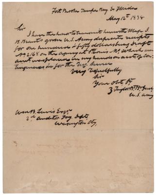 Lot #30 Zachary Taylor Autograph Letter Signed - Image 1