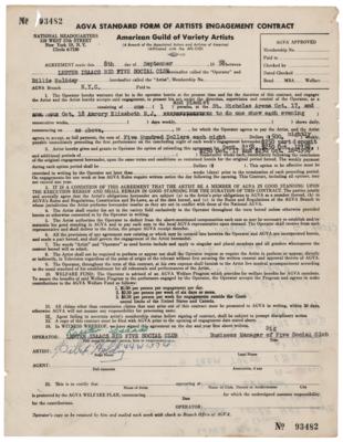 Lot #687 Billie Holiday Document Signed - Image 1