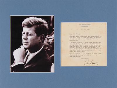 Lot #81 John F. Kennedy Typed Letter Signed as President, Praising the Efforts of the Australian Army 'Spotters' During WW2 - Image 1