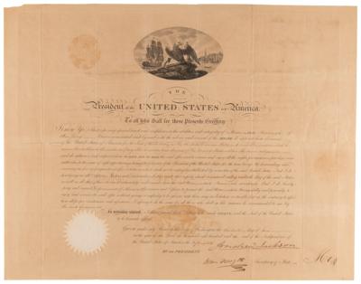 Lot #20 Andrew Jackson Document Signed as