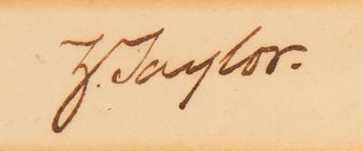 Lot #28 Zachary Taylor Document Signed as President - Unissued Four-Language Ship's Pass - Image 2