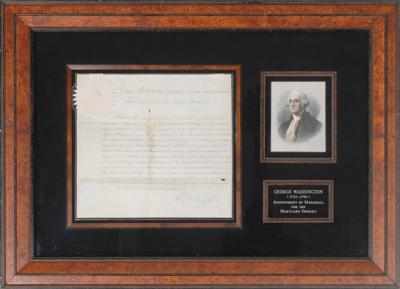 Lot #3 George Washington Document Signed as