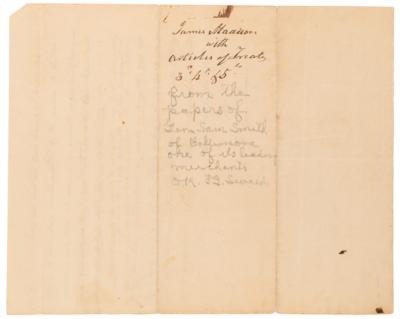 Lot #15 James Madison Letter Signed as Secretary of State on the Fruitless Monroe–Pinkney Treaty of 1806 - Image 5