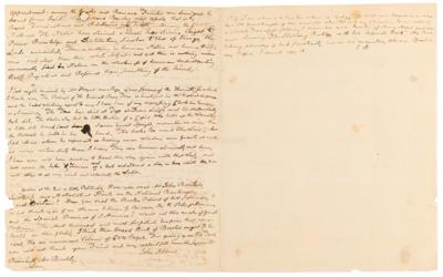 Lot #7 John Adams Autograph Letter Signed on the Folly of Divine Right - “There is nothing in human Nature and human history more ridiculous than this whole subject” - Image 3