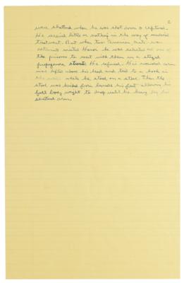 Lot #88 Ronald Reagan Handwritten Draft Letter Under the Guise of Nancy Reagan - Critiquing Governor Jerry Brown's Appointment of a Vietnam P.O.W. - Image 2