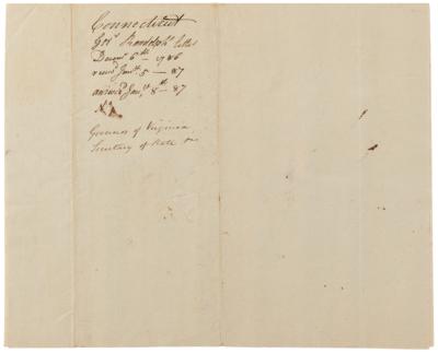 Lot #5 Edmund Randolph Names George Washington and James Madison Among the Virginia Delegates Attending the Constitutional Convention - Image 5