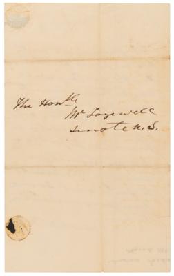 Lot #21 Andrew Jackson Third-Person Autograph Letter Signed as President, Urging the Nomination of a Diplomat to Mexico - Image 2