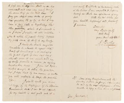 Lot #21 Andrew Jackson Third-Person Autograph Letter Signed as President, Urging the Nomination of a Diplomat to Mexico - Image 4