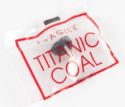 Lot #314 Titanic: Coal Piece Recovered from Wreck