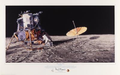 Lot #380 Alan Bean Signed Lithograph: 'Home Sweet