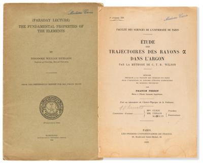 Lot #231 Marie Curie's Scientific Pamphlets -