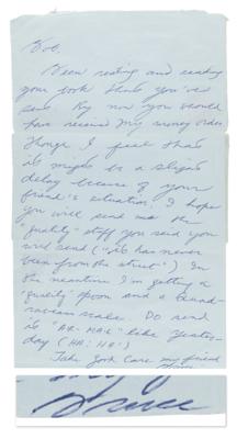 Lot #473 Bruce Lee Autograph Letter Signed to Drug