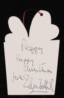 Lot #301 Queen Elizabeth II Signed Christmas Gift