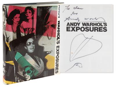 Lot #407 Andy Warhol Twice-Signed Book - Exposures