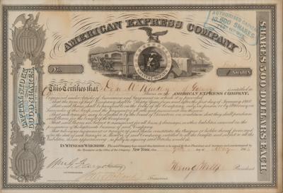 Lot #320 Henry Wells and William Fargo Signed