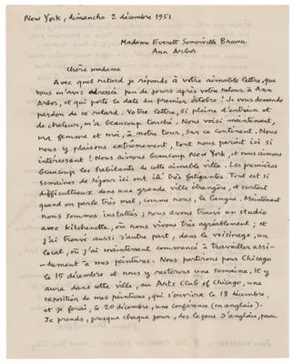 Lot #408 Jean Dubuffet Autograph Letter Signed