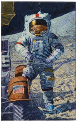 Lot #381 Alan Bean Signed Canvas Giclee Print: