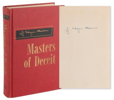 Lot #271 J. Edgar Hoover Signed Book - Masters of