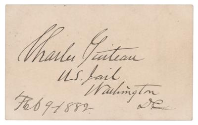 Lot #266 Charles Guiteau Signature
