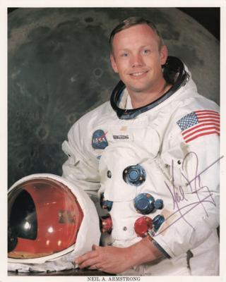 Lot #378 Neil Armstrong Signed Photograph