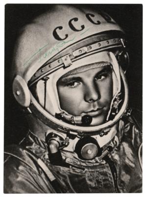 Lot #387 Yuri Gagarin Signed Photograph