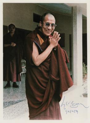 Lot #257 Dalai Lama Signed Photograph