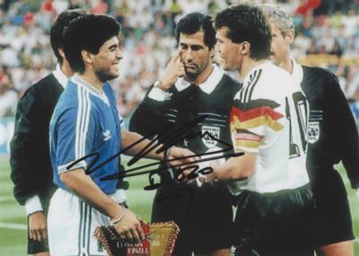 Lot #535 Diego Maradona Signed Photograph