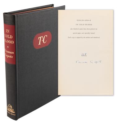 Lot #445 Truman Capote Signed Book - In Cold Blood