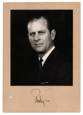 Lot #297 Prince Philip Signed Photograph