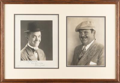 Lot #472 Laurel and Hardy (2) Signed Photographs