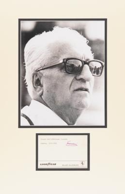 Lot #511 Enzo Ferrari Typed Note Signed
