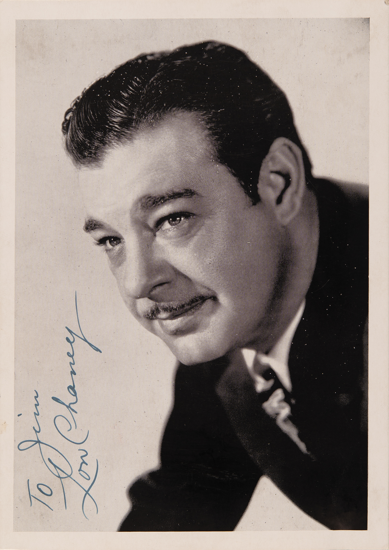 Lot #483 Lon Chaney, Jr. Signed Photograph