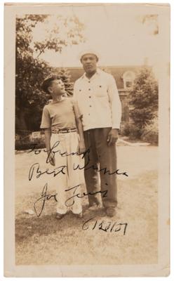 Lot #531 Joe Louis Signed Photograph