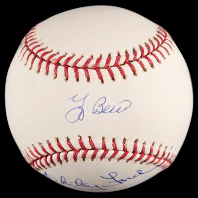 Lot #520 Yogi Berra and Whitey Ford Signed