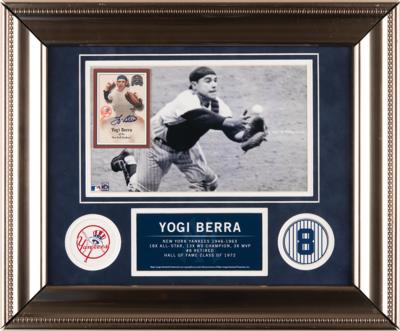 Lot #518 Yogi Berra Signed Baseball Card