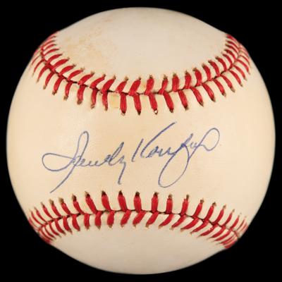 Lot #530 Sandy Koufax Signed Baseball