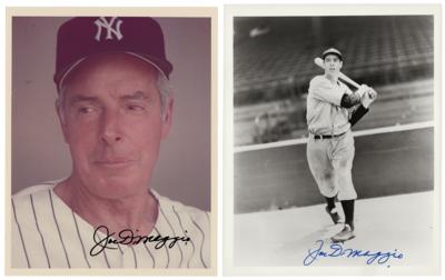 Lot #526 Joe DiMaggio (2) Signed Photographs