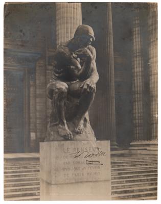Lot #405 Auguste Rodin Signed Photograph of 'The