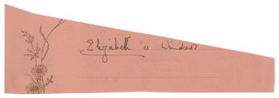 Lot #302 Queen Elizabeth II Scarce Early Signature
