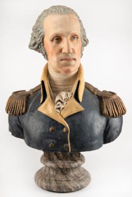 Lot #202 George Washington Large Plaster Bust by